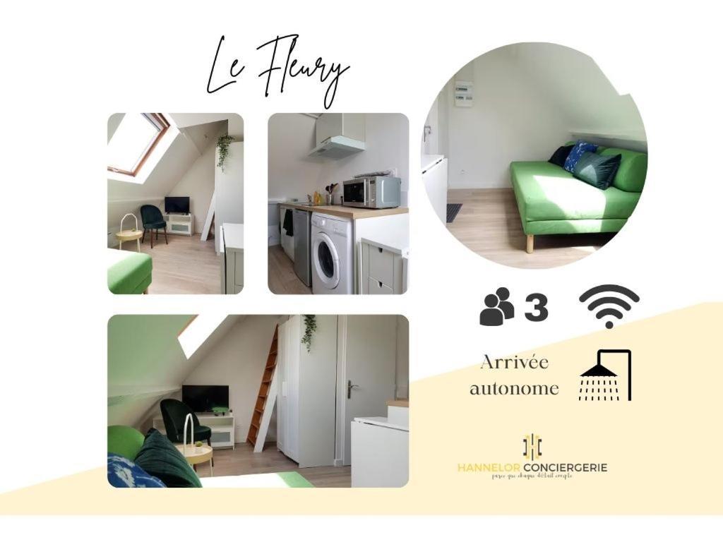 Le Fleury - Studio Calme Proche De Rouen Deville-les-Rouen Bagian luar foto